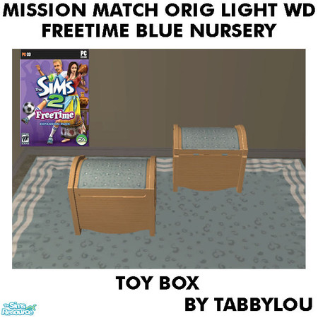 Sims 2 — TL - MM FTBlue ToyBox OrigLightWd by TabbyLou — Recolor of FreeTime Classic Contained Fun Toybox with Maxis OFB