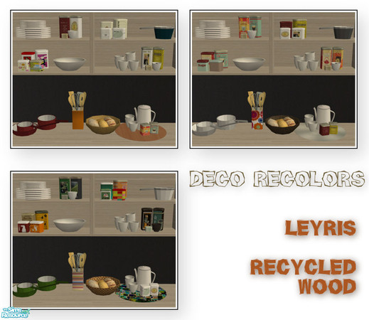 Sims 2 — Leyris kitchen - deco recolors by mirake — The title says it all :D