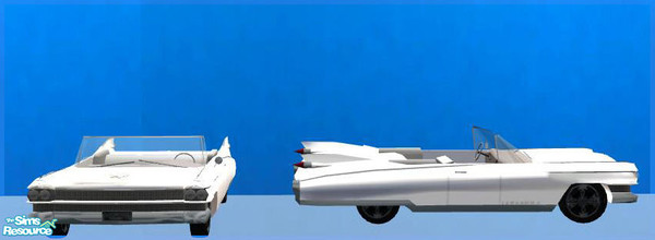 Sims 2 — Cadillac Eldorado deco - Recolor cream by ShinoKCR — 