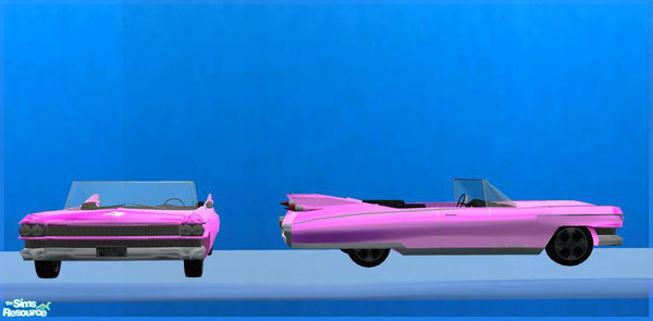 Sims 2 — Cadillac Eldorado deco - Recolor pink by ShinoKCR — 