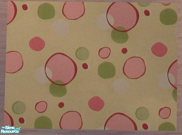 Sims 2 — GL match Nursery - Pink Geo 3 x 4 Rug by Simaddict99 — Pink Geometric designed rug. 