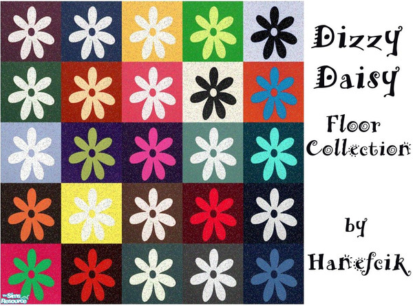 Sims 2 — Dizzy Daisy Floor Collection by Hanefcik — Welcome in the world where the carpets fight for their right to be