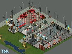 Sims 1 — 21st St. by TheSimMan2k — Rave Club With 50's Diner On The Side.