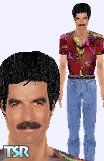 Sims 1 — Thomas Magnum by Unicorn — Thomas Magnum From the 80s TV show Magnum P.I. He is in his Hawaiian shirt and jeans 