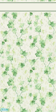 Sims 2 — Ivy Growth With Border by Ses — Part of the English Summer Wallpaper set