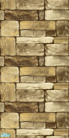 Sims 2 — Old World Castle Stone Wall 04 by kittyispretty69 — A stone wall perfect for rustic or renaissance style lots.