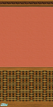 Sims 2 — www8 by hatshepsut — Wicker based wall covering.