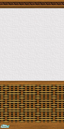 Sims 2 — www11 by hatshepsut — Wicker based wall covering.