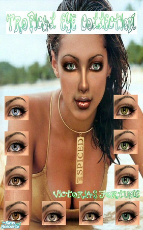 Sims 2 — VF Tropical Eye Collection by fortunecookie1 — Here are 10 new eye colors that bring out the tropical side of