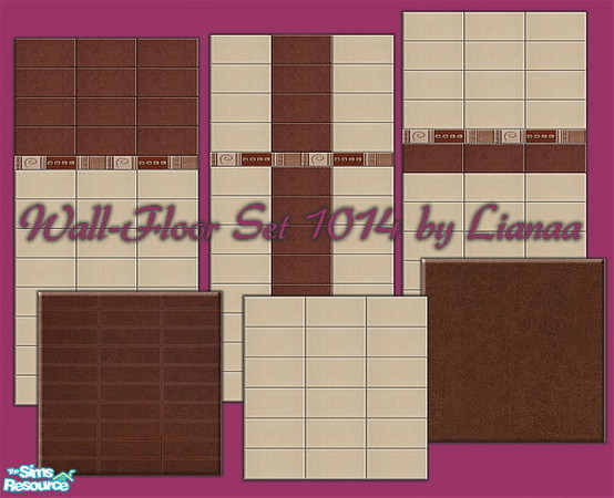 Sims 2 — Set 1014 Wall-Floor tiles by Lianaa by Lianaa — Set 1014 Wall-Floor tiles by Lianaa