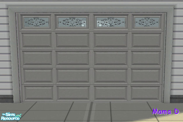 Sims 2 — Mama Ds Garage Door with Arabsque Windows by mamads32209 — A nice garage door.