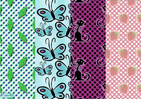 Sims 2 — Pop Art Wall Set by SIMcharlie — Pop Art, a visual art movement of the 1950s, combined with minimalism, is