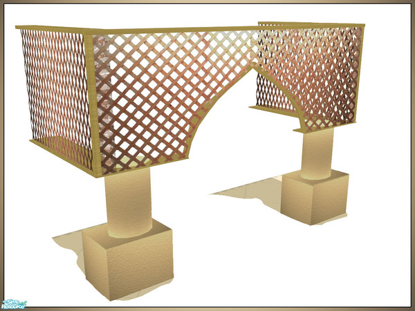 Sims 2 — Arabian Terrace by senemm — A set of three decorative architectural elements (used in various projects)