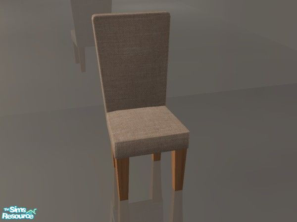 Sims 2 — Santiago Dining Chair - Natural Recolour  by sailfindragon — Santiago Dining Chair with Cherry Wood Legs and