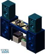 Sims 1 — Blue DJ Booth by LuLu — Tired of the blah of a gray DJ Booth? Then you despratley need The Blue DJ Booth! Insead