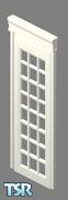 Sims 1 — Federal door by Allos — The decorative lattice glass panels of the Federal door add brightness to any room,