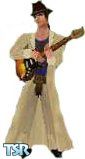 Sims 1 — Irvine by Phoebe_Fashion — Irvine from Final Fantasy 8. The guitar he's pictured with is available through the
