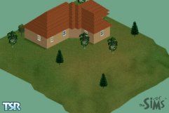 Sims 1 — Cheap Adobe by TINE, Inc. — TINE, Inc., designer of military weapons, has come out with the house for those in