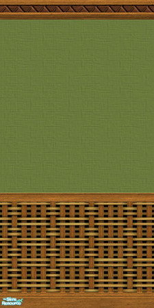 Sims 2 — www9a by hatshepsut — Wicker based wall covering