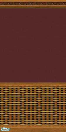 Sims 2 — www12a by hatshepsut — Wicker based wall covering