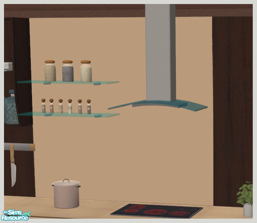 Sims 2 — Constance Kitchen - Dark - Splashback by Elize-37sims — These cut away when playing with the walls down. Easier