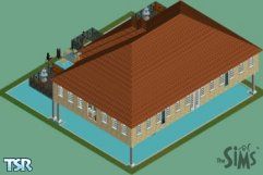 Sims 1 — Poolside Parlour by Paul Patterson — The Poolside Parlour is an extravagant house for 1 or 2 Sims to live in