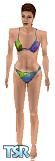 Sims 1 — Poweres by mintaka — Shagadelic baby! Swirling 60's psychedelic-print bikini in all 3 skin tones.