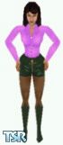 Sims 1 — Pat, Version 2 by Eric Hammer — Here's a new, improved version of my Pat skin on her very own custom mesh.