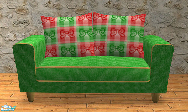 Sims 2 — TC 116 the Merry Christmas Room -  Loveseat by H3wwy — Cheerful and bright in seasonal colours, this room awaits